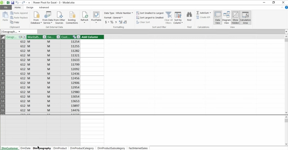 The Excel Data Model - 1